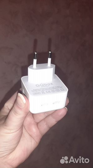 Быстрая зарядка два Type C (USB-C) разъема 35W