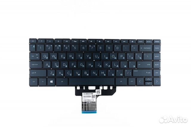 Клавиатура для HP Spectre X360 13-w000 темно-синя