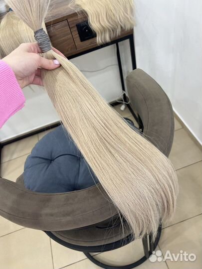 Натуральные волосы для наращивания 60см