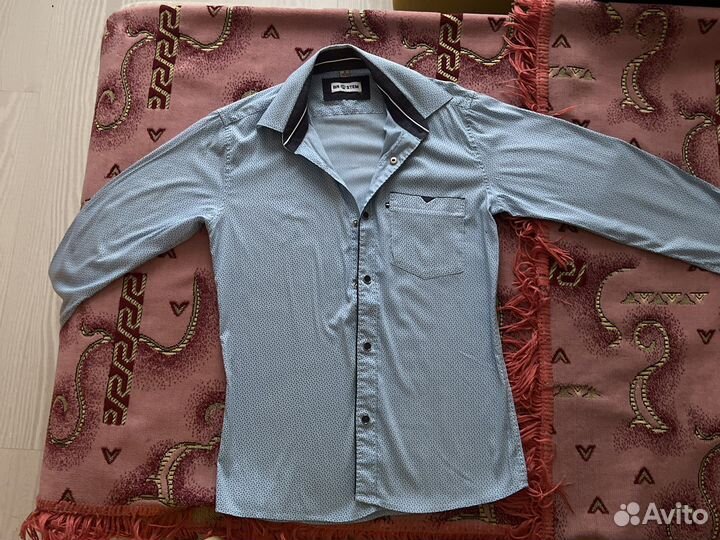 Рубашка для мальчика на кнопках 128/134 р