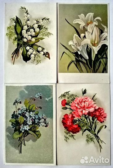 Открытки 50-х годов СССР