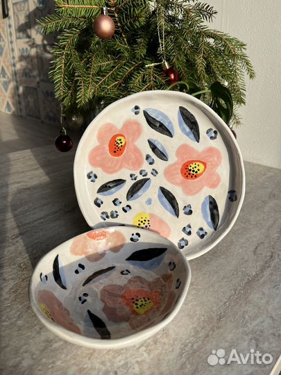 Тарелка керамическая