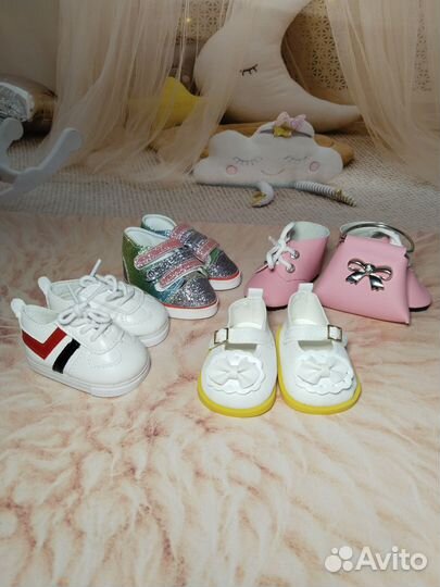 Обувь для куклы Лоренс 42см, обувь 7см