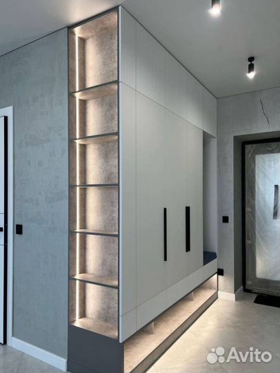 Шкафы на заказ/ гардеробные любой сложности