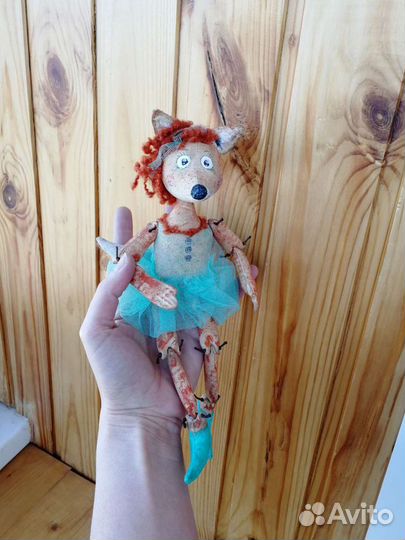 Текстильная игрушка лиса