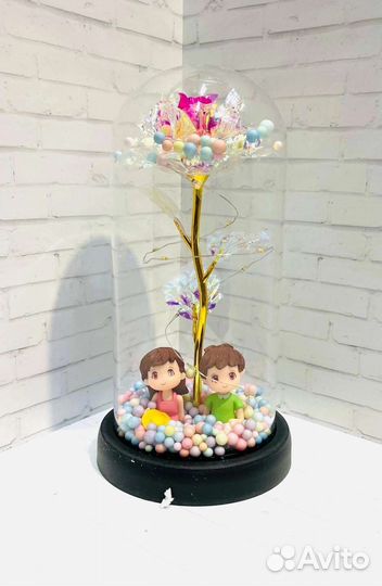 Роза в колбе