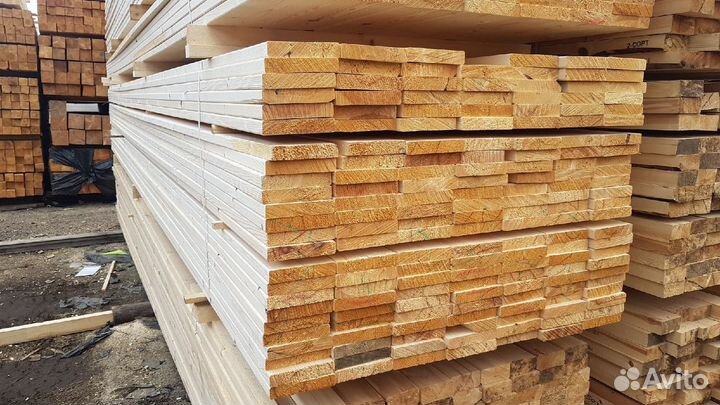 Пиломатериалы. Доска сухая 25 125 6000