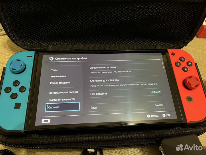 Nintendo switch oled прошитая + 256gb