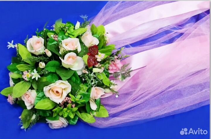 Прокат свадебных украшений на автомобиль