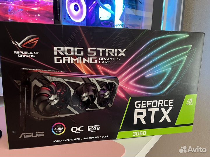 Видеокарта asus GeForce RTX 3060 ROG Strix