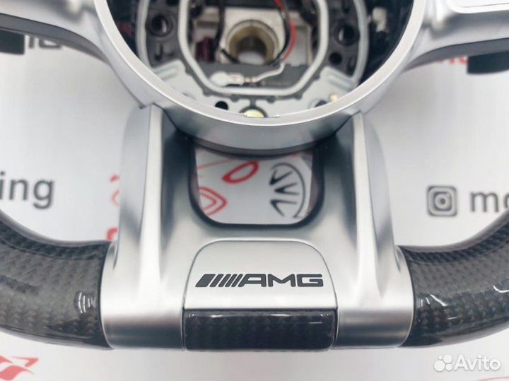 Руль GLS 63 AMG Карбон + Кожа на Mercedes GLS X167