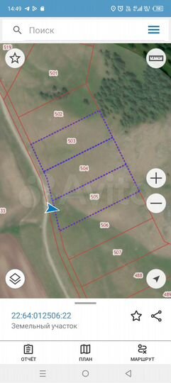 Участок 63,8 сот. (СНТ, ДНП)