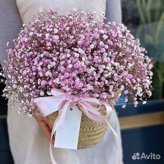 Букеты из Разных Цветов Гипсофилы. Доставка