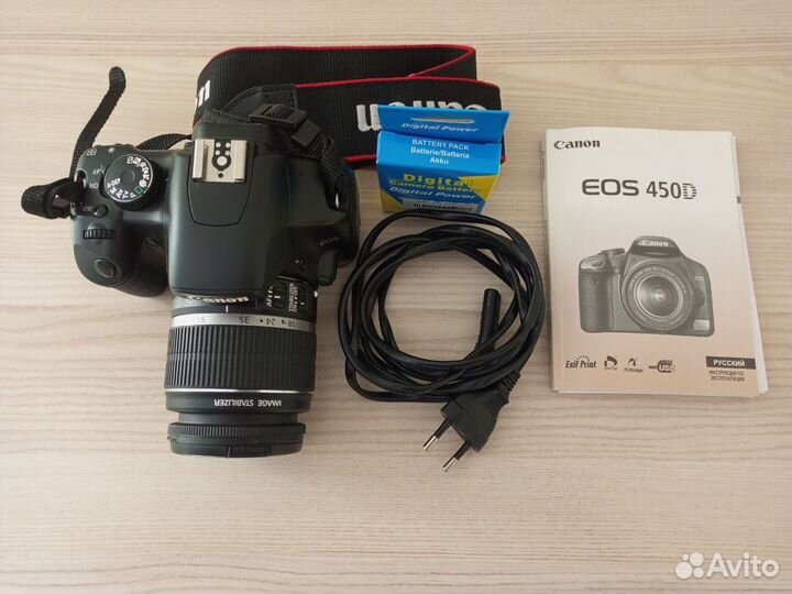 Зеркальный фотоаппарат canon 450d