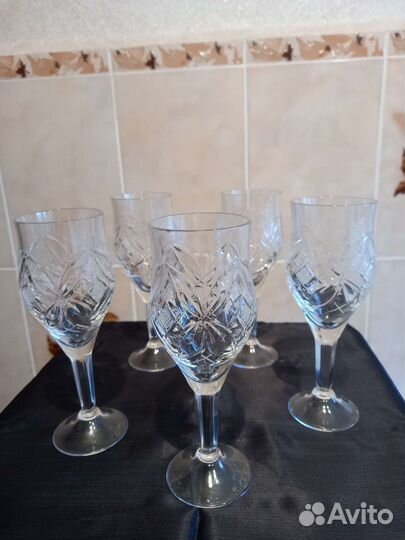 Хрустальные фужеры, рюмки ссср, Гдр