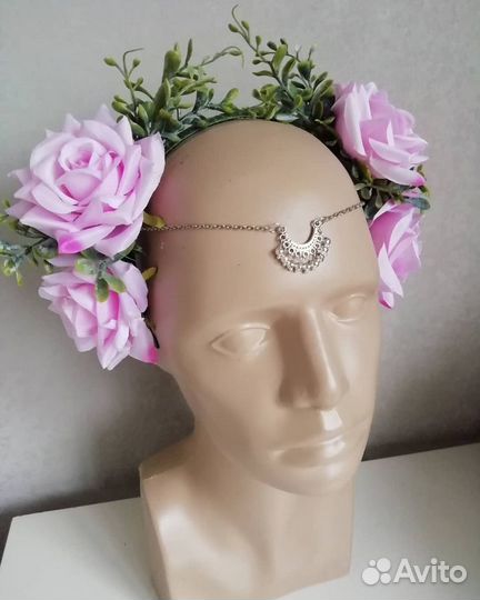 Ободок с цветами