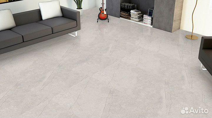 Плитка керамогранитная azario fossil grey 60х120