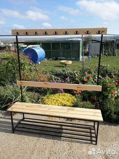 Скамья-вешалка односторонняя