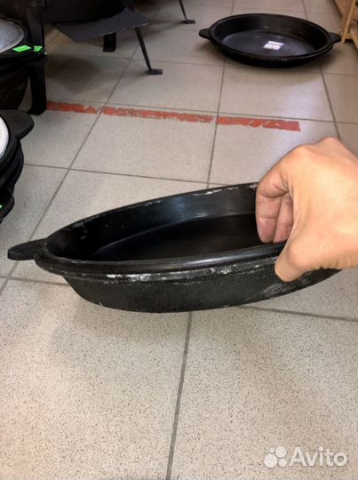 Крышка-сковорода чугунная от 6л до 16л