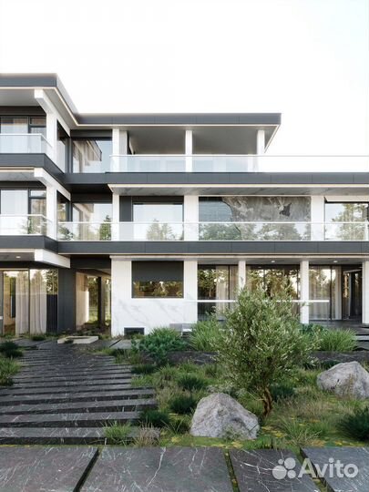 3д визуализация экстерьера/интерьера