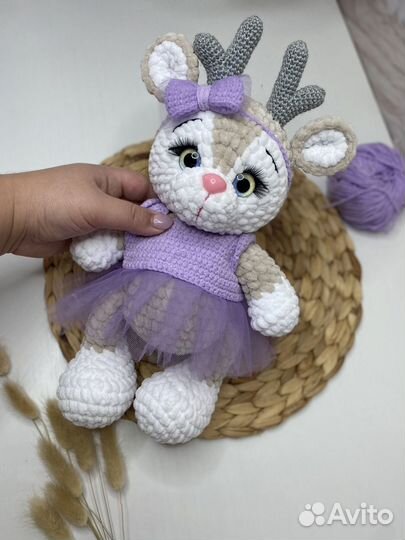 Игрушка ручной работы олененок