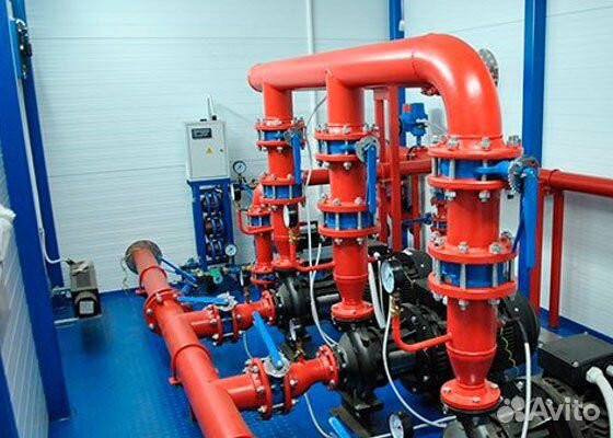 Насосная станция водяного пожаротушения