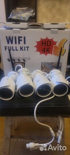 Комплект видеонаблюдения wifi 4 камеры