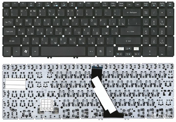 Клавиатура Acer Aspire V5-531, M5-581T черная
