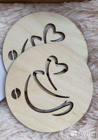 Подставка под горячее под чашку, комплект 2 штуки