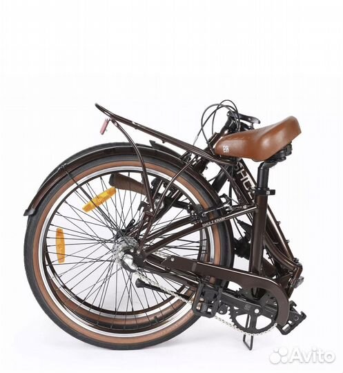 Складной велосипед Shulz Krabi V-brake коричневый