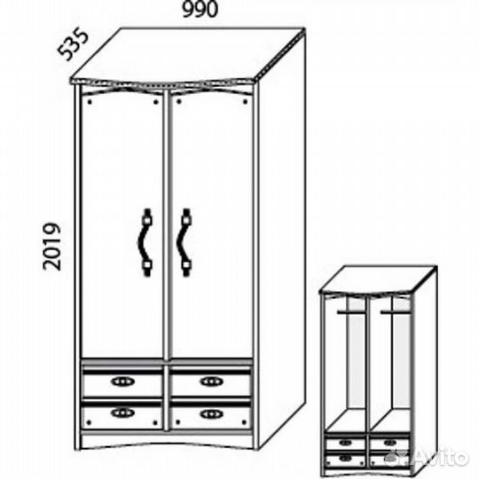 Мебель для подростка. Кровать, Матрас, Шкаф