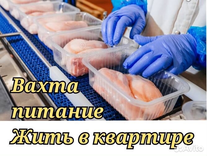 Работа Упаковщик вахта 35 / проживание в квартире