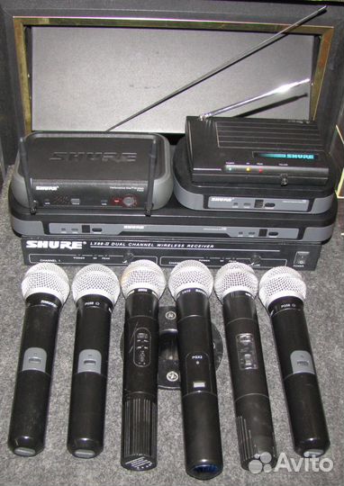 Микрофоны вокальные Shure SM/PG58 SH200 6шт радио