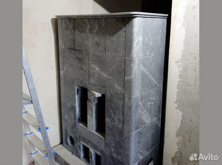 Печь из вулканического камня