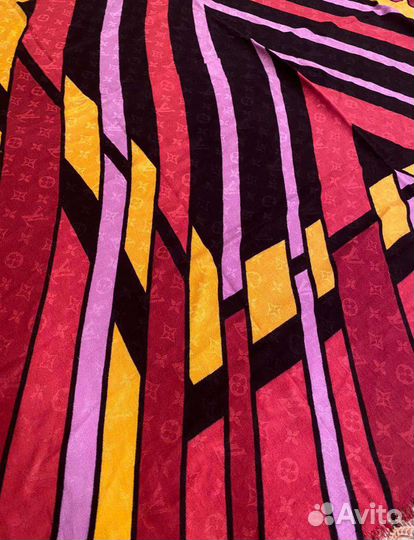 Теплая шаль,платок 140см louis vuitton италия каше
