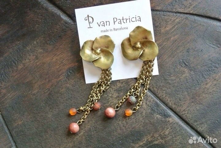 Серьги из латуни