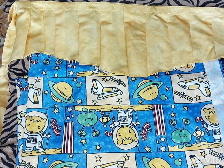 Штора с ламбрикеном в детскую