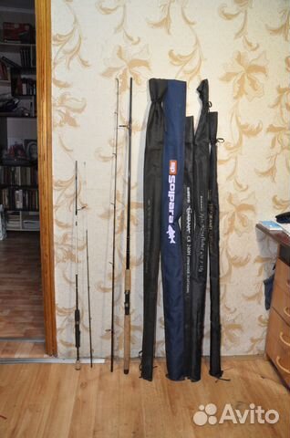 Все для летней рыбалки спиннинги+нахлыст