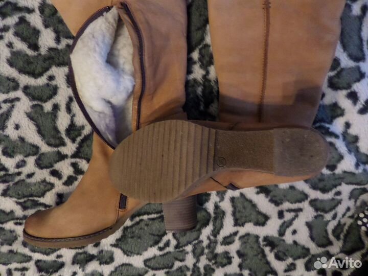 Сапоги замша зимние