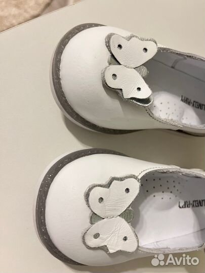 Туфли кожаные на девочку 25 размера