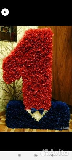 Объемные цифры буквы сердечки