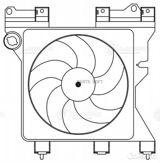 Вентилятор радиатора citroen berlingo I 96/peugeot