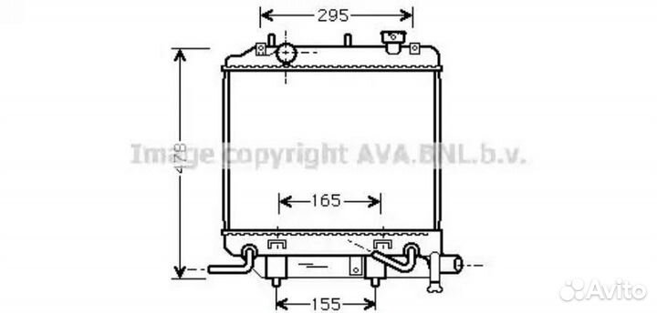 Радиатор охлаждения Мазда Демио 1996