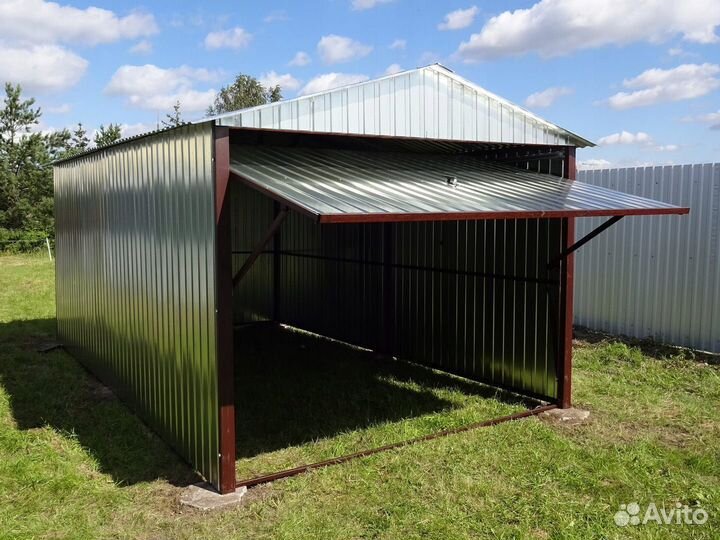Гараж металлический хозблок пенал