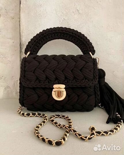 Вязание на заказ сумки Зефирка