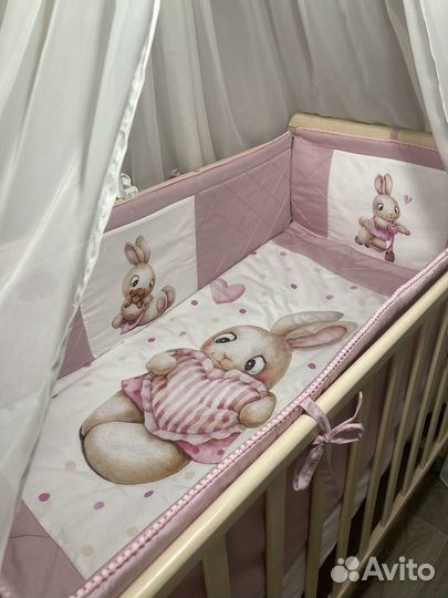 Бортики+одеялко в кроватку