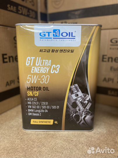 Масло моторное GT Ultra Energy C3 5W-30 SN