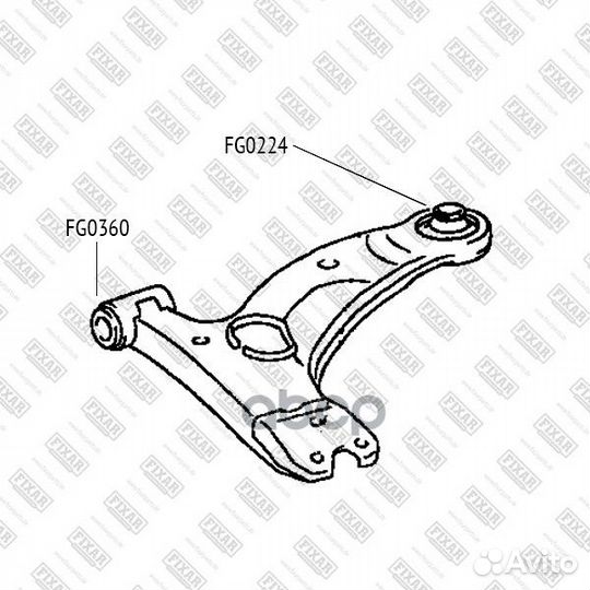 Сайлентблок рычага FG0224 fixar