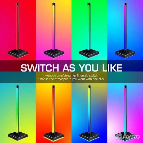 Светильник rgb для компа +подставка для наушников
