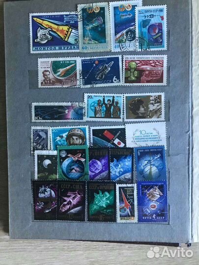 Набор 395 марок в альбоме 60 лет ссср. Т